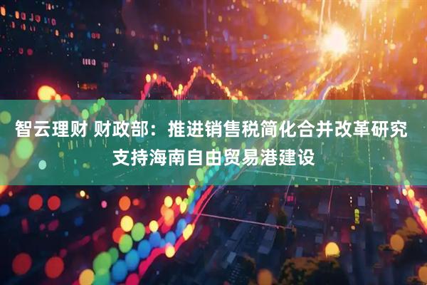 智云理财 财政部：推进销售税简化合并改革研究 支持海南自由贸易港建设