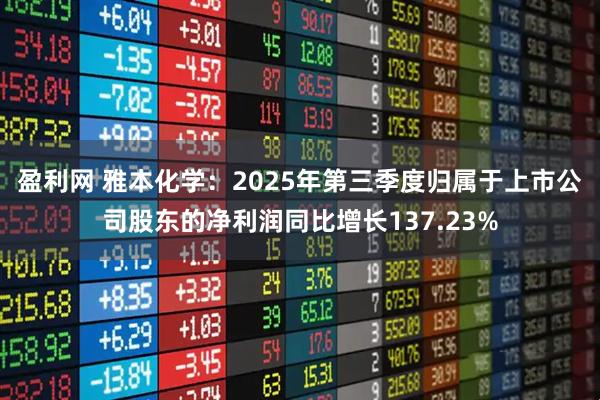 盈利网 雅本化学：2025年第三季度归属于上市公司股东的净利润同比增长137.23%